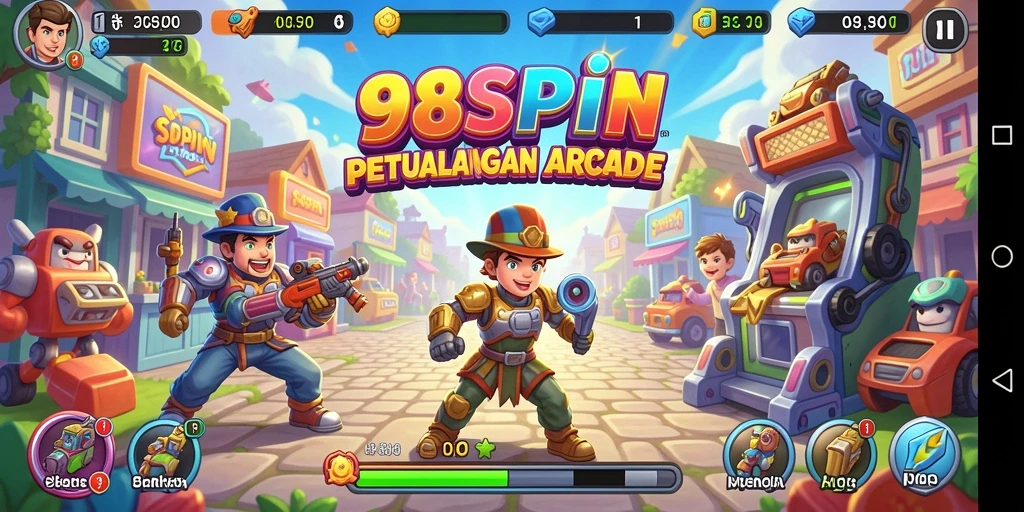 Tampilan gameplay seru di 98SPIN, menampilkan aksi cepat dan tantangan menegangkan.