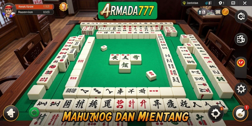 Screenshot menunjukkan pemain menikmati gameplay Mahjong yang menyenangkan.
