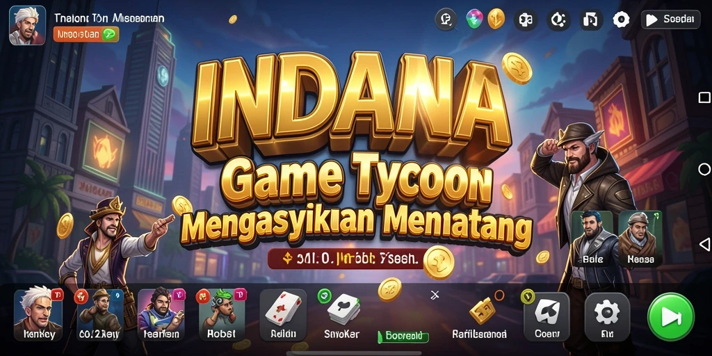 Tampilan gameplay <strong>INDAAA</strong> yang menarik dan menantang di dunia Tycoon.
