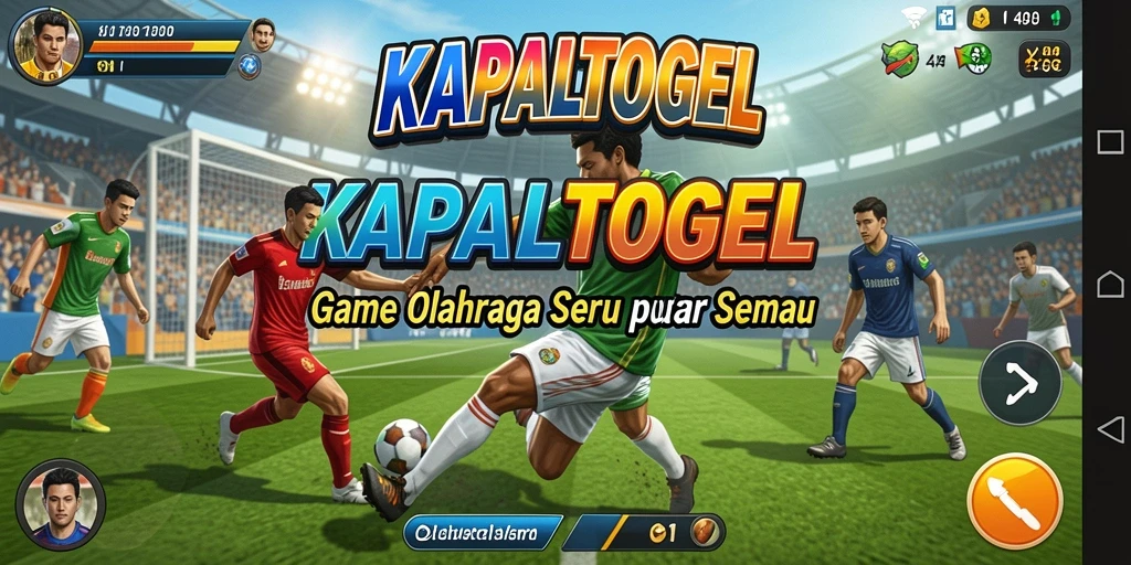 Screenshot gameplay KAPALTOGEL dengan aksi seru olahraga.