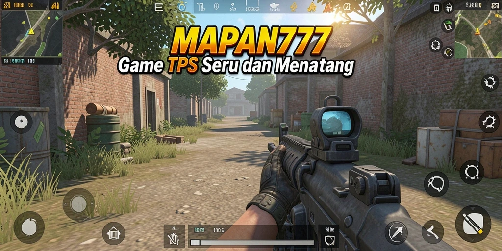Screenshot utama MAPAN777 menampilkan aksi seru dalam mode TPS.