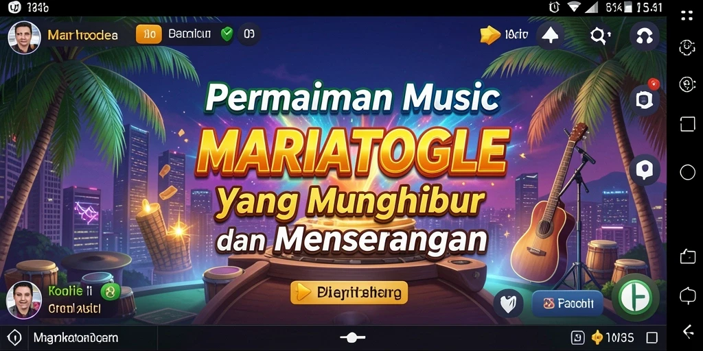 Tampilan gameplay <strong>MARIATOGEL</strong> yang seru dan interaktif dengan berbagai lagu.