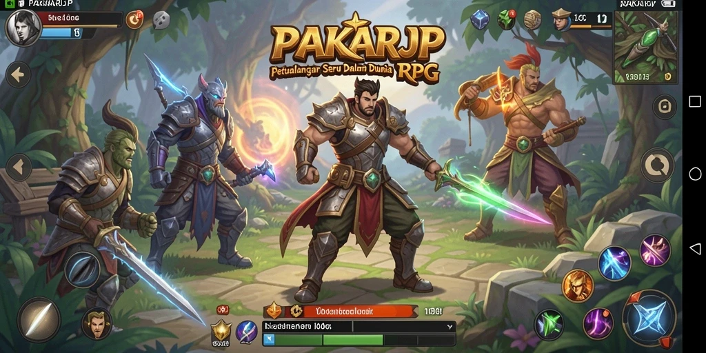 Tampilan gameplay RPG yang menakjubkan dan penuh aksi di PAKARJP.