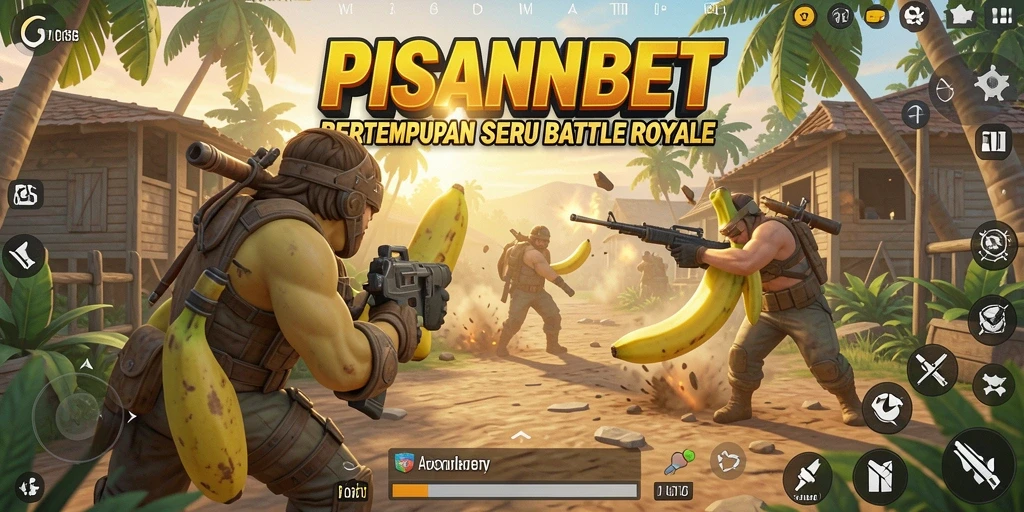 Tangkapan layar PISANGBET menampilkan aksi seru dalam gameplay Battle Royale.