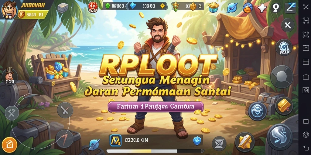 Tampilan gameplay seru dan menyenangkan dari RPLOOT.