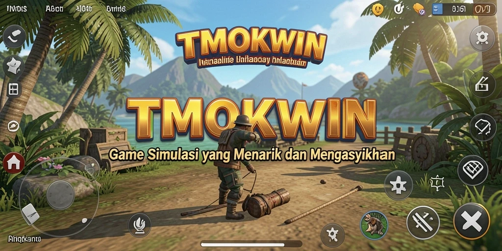 Screenshot gameplay TMOKWIN menunjukkan pengelolaan karakter dan lingkungan yang menarik.