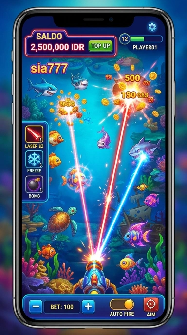 Screenshot fitur unggulan dari aplikasi sia777.